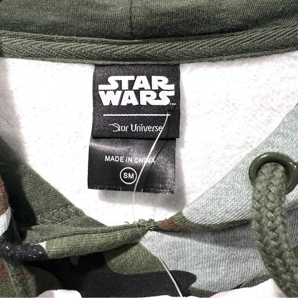 Star Wars Our Universe Mandalorian Camo Hoodies Sweatshirt Unisex Green Small - Picture 5 of 11
